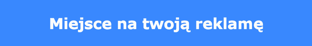 Miejsce na twoją reklamę. Banner reklamowy 1000 x 150 pikseli